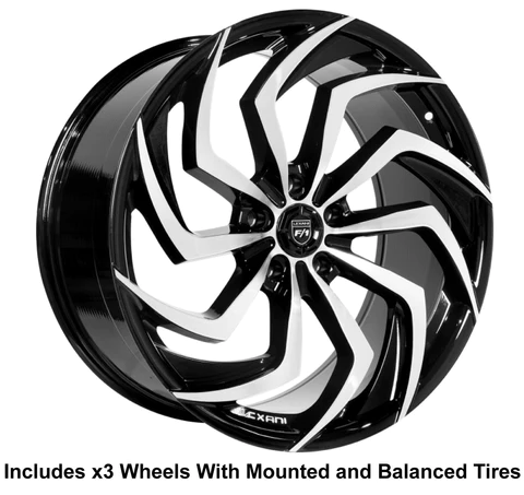 LEXANI SHADOW SLINGSHOT 22" WHEEL AND TIRE PACKAGE