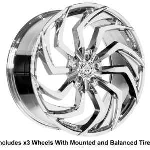 LEXANI SHADOW SLINGSHOT 22" WHEEL AND TIRE PACKAGE