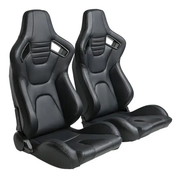 SPORT SEATS BLACK LEATHER FIT 2015-22 SLINGSHOTS