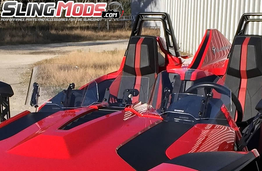 Madstad Double Bubble Adjustable Windshield for the Polaris Slingshot (2015-19)