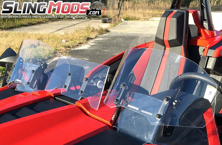Madstad Double Bubble Adjustable Windshield for the Polaris Slingshot (2015-19)