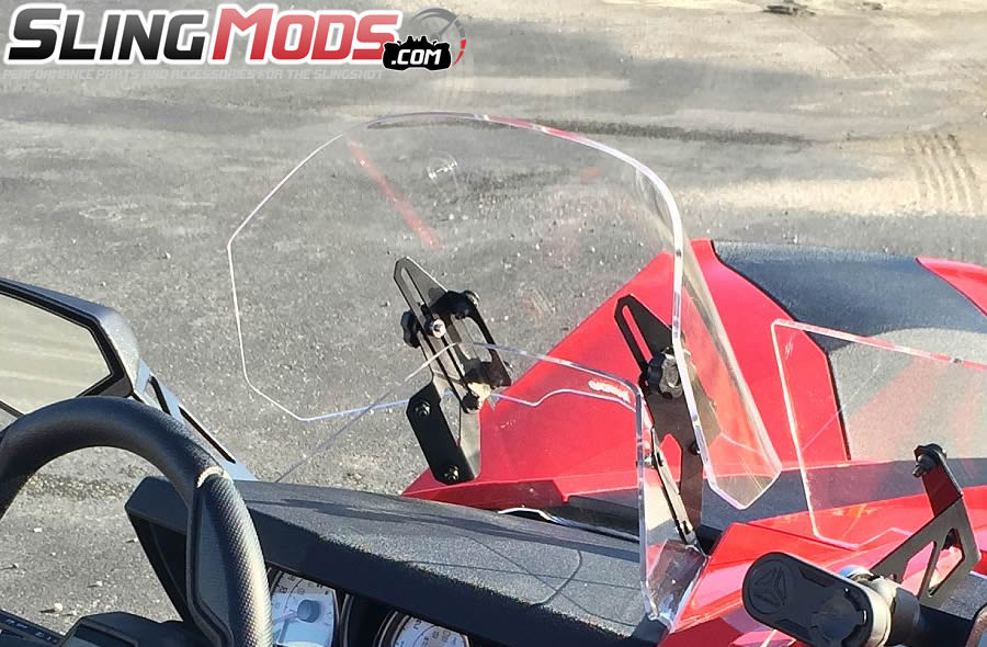 Madstad Double Bubble Adjustable Windshield for the Polaris Slingshot (2015-19) - Image 5