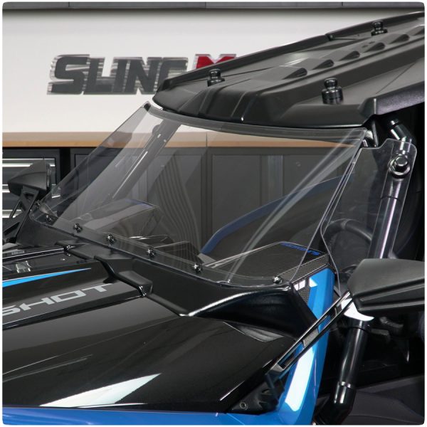 Full Front & Rear Windshield Add-On for the Slinglines Roof Top System for the Polaris Slingshot