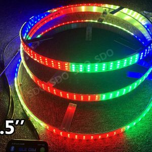 3pc 15.5'' Wheel Rim Lights For Polaris Slingshot Treble LEDs Flashing Bluetooth