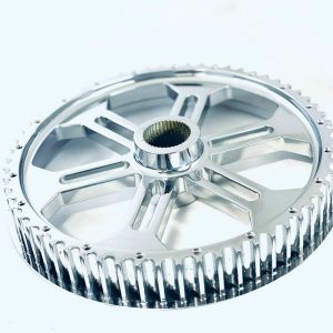 SLINGSHOT CHROME PLATED OEM REAR WHEEL CUSH DRIVE PULLEY 15-20 POLARIS SLINGSHOT