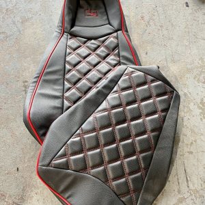 Padded seat covers for Polaris Sling Shot In Red Double Stitched Diamond By UAS