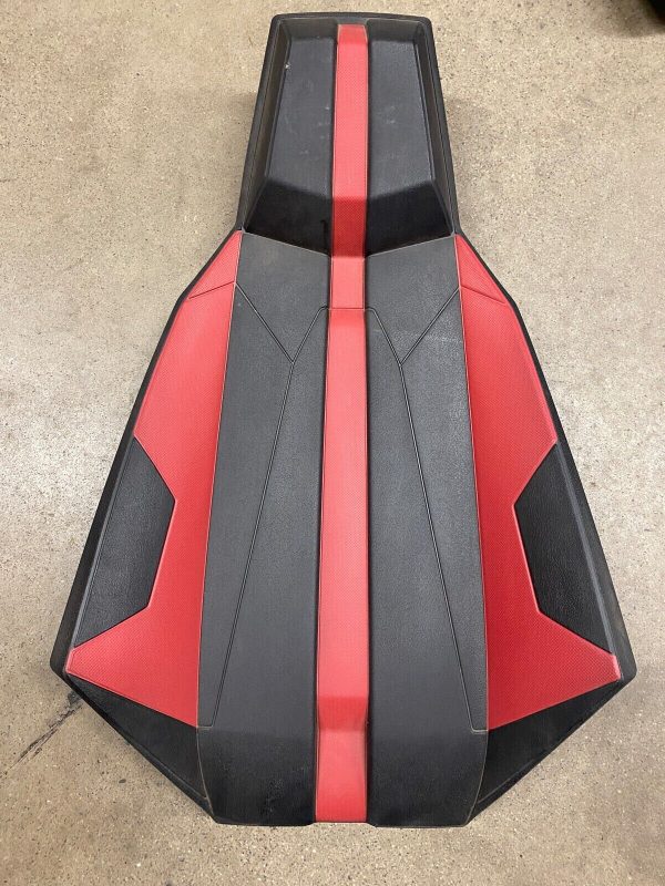 POLARIS SLINGSHOT SEAT 2685152 5439823 CUSHION TOP 15-18 OEM BLACK RED FIREBALL