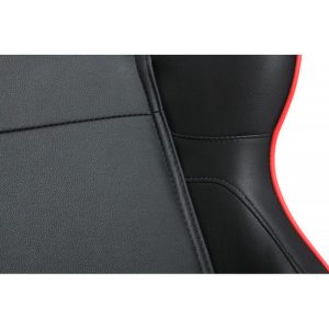 Cipher Black+Red Piping Racing Seats & Seat Brackets for 15-20 Polaris Slingshot