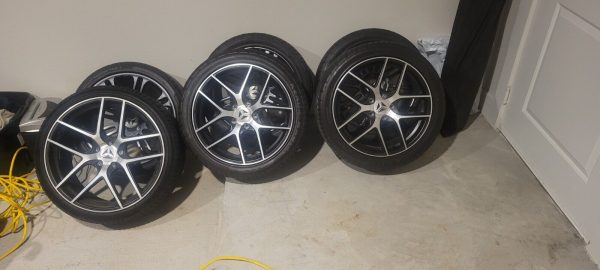 rims and tires (5x4.5 bolt pattern) for Polaris Slingshot 2 Front 18" 1 Rear 20"